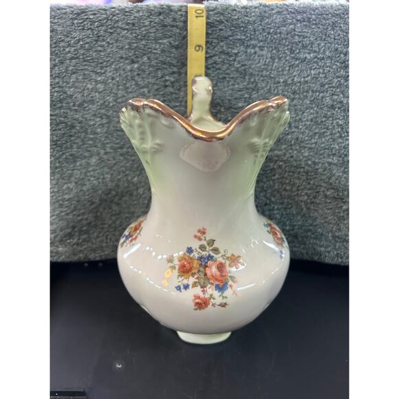 Crown Devon c1920 Pitcher Floral Porcelain England - Picture 2 of 16